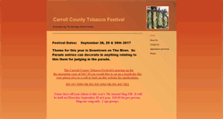Desktop Screenshot of carrolltontobaccofestival.com